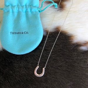 Silver horse shoe necklace from Tiffany &Co